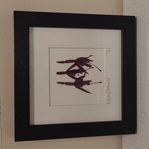 Signed Sophie Hunter Design Framed Botanicals